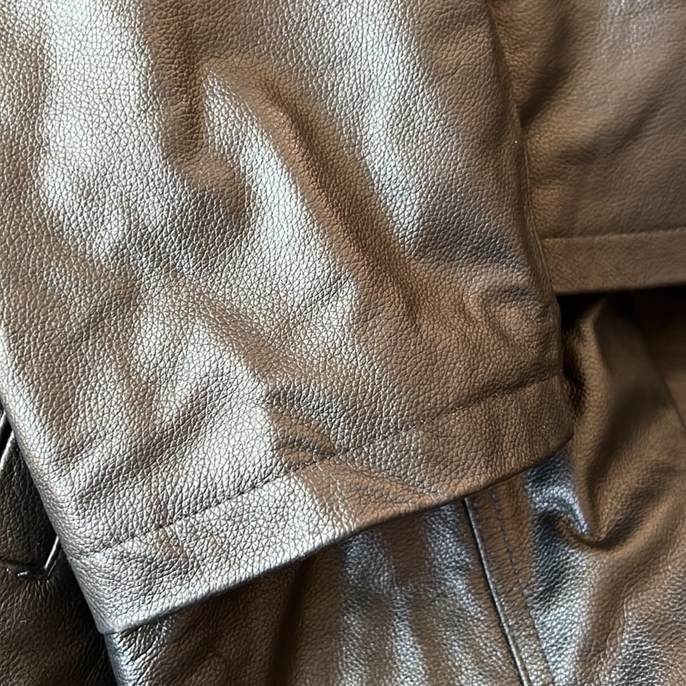 NWT Mens Size Medium Vintage Leather Jacket - Picture 9 of 10